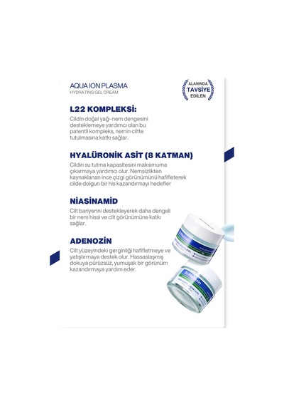 Aydınlatıcı Nemlendirici Krem L22 Patentli + 8 Katmanlı Hyaluronik Asit + Niacinamide 50ml