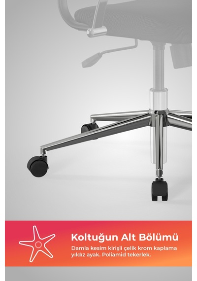 Ergolife Sit Air 24/7 M4-281k - Fileli, Krom, Tekerlekli, Toplantı, Ofis, Bekleme Sandalyesi - 697.5d.1.2a2 Siyah Ergolife Sit Air 24/7 M4-281k - Fileli, Krom, Tekerlekli, Toplantı, Ofis, Bekleme Sandalyesi - 697.5d.1.2a2 Siyah