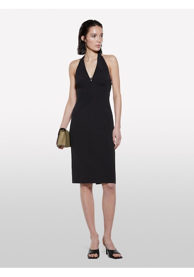 Sisley Pamuk Karışımlı Arkası Yırtmaçlı Halter Yaka Elbise Kadın Siyah Elbise - 325p4qcplv07a Sisley Pamuk Karışımlı Arkası Yırtmaçlı Halter Yaka Elbise Kadın Siyah Elbise - 325p4qcplv07a