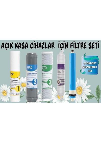 Su Arıtma Filtresi Seti 5 Li Mebran Filtre Seti Standart Membranl