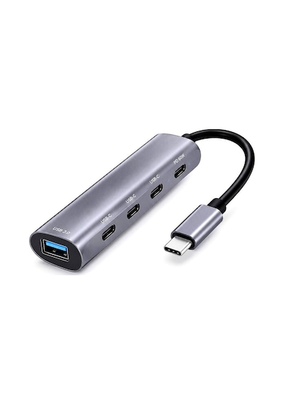 Type-c Hub Pd Usb 3.0 Usb-c 5 Port 60w Gri Hdx7895 Evimdeyokyok