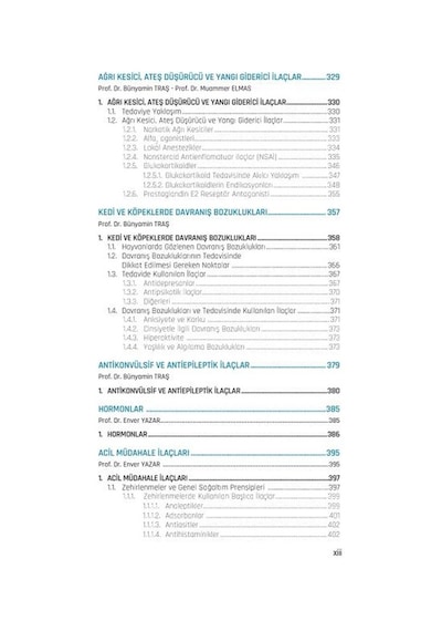 Veteriner İlaç Rehberi - Tedavi El Kitabı 2024- Nobel Akademik Yayıncılık