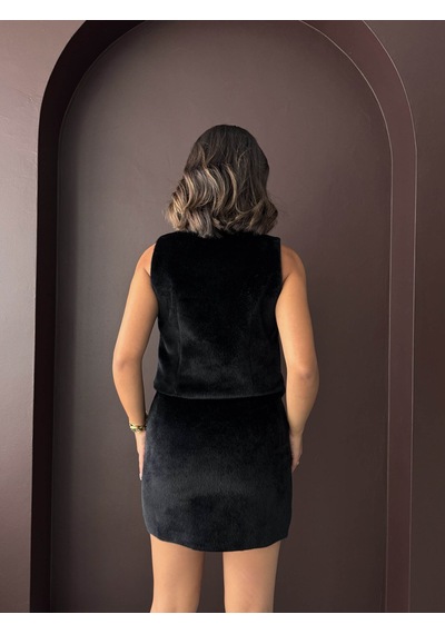 Verymoda Peluş Yelek Vmf1968 Siyah