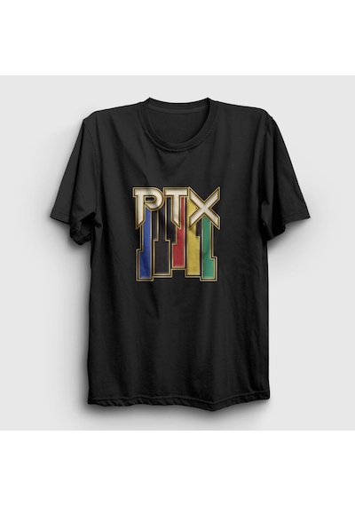 Presmono Unisex Vintage Pentatonix T-shirt Siyah