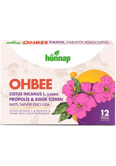 Hünnap Cistus Boğaz Pastili 12'li