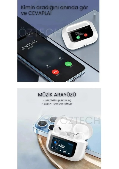 Dokunmatik Ekranlı İphone Ve Android Tüm Telefonlara Uyumlu Bluetooth Kulaklık