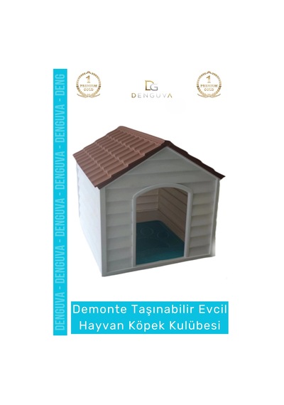 Köpekkulübesi Bahçe Tipi Demonte Kolay Kurulum Sağlıklı Polipreplen Yazlık Evcil Hayvan Köpek Kulüb