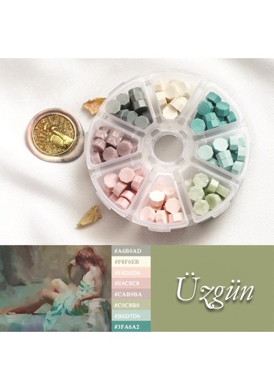 Sanat Temalı Mum Mührü Seti Siyah 2 Karışık