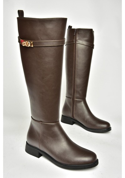 Fox Shoes R312225309 Kahverengi Klasik Kadın Çizme Kahverengi