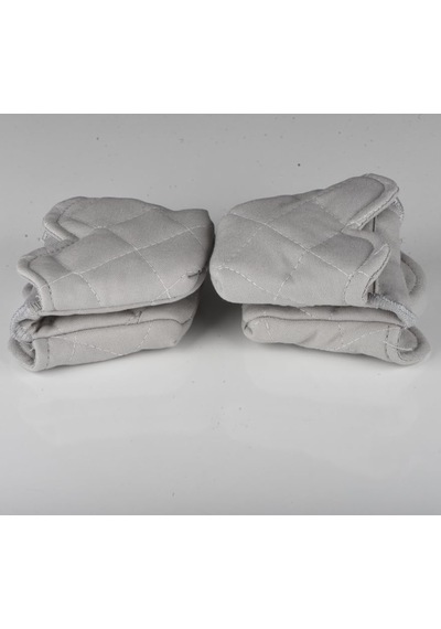 Crab Isı Yalıtımlı Isı Geçirmeyen Kumaş Fırın Tutacağı Tencere Tepsi Tutamaç 2 Adet Silikon Değil Gri Çok Renkli