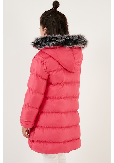 Lela Içi Peluş Astarlı Çıkarılabilir Kapüşonlu Suya Dayanıklı Kız Çocuk Mont 5761910 Fuşya