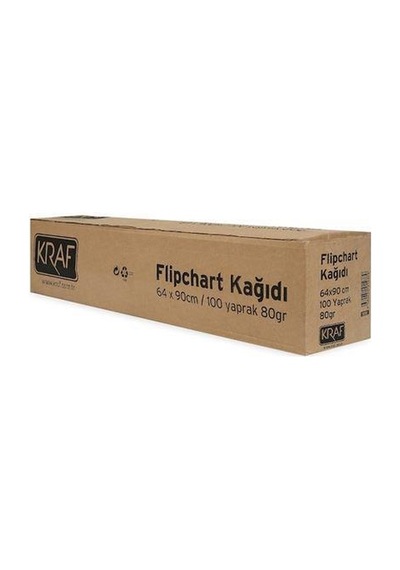 Kraf Flipchart Kağıdı Rulo 100yp 702g