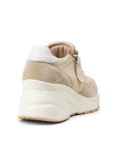 Deery Kadın Hakiki Süet Bej Dolgu Topuk Sneaker - M9147zbejc01