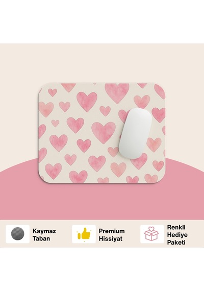 Tabloe Premium Özel Renkli Mouse Pad - 23x19 Cm - Kaydırmaz Tabanlı Kaliteli Mousepad Çok Renkli