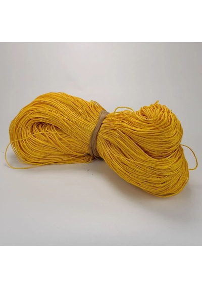 Sarı Renk Çile Kağıt İp Çanta Ipi Supla Ipi No:59 - 550-600 Gr