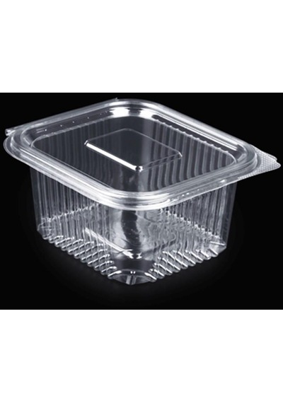 Kullan At Plastik Kilitli Şeffaf Düz Kapaklı Gıda Sakalam Kabı Sızdırmaz Kap 100 x 375 G