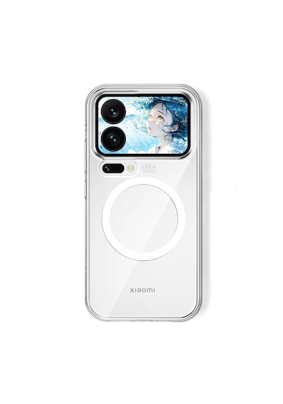 Microcase Xiaomi 17 Pro Max İçin Magsafe Manyetik Darbeye Dayanıklı Yarı Esnek Plastik Tpu Kılıf - Al8115 Şeffaf