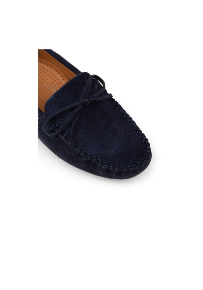 Deery Kadın Hakiki Süet Lacivert Loafer Ayakkabı - Dl505zlcvc01