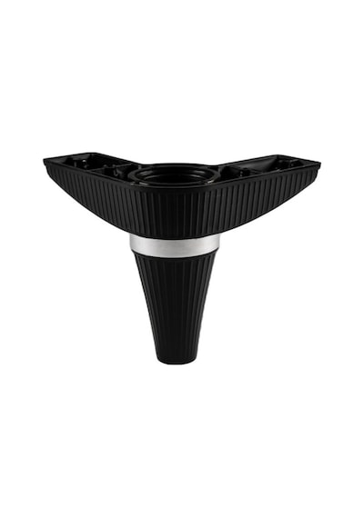 Liz Line Ayak Siyah Krom 14Cm - 4 Lü
