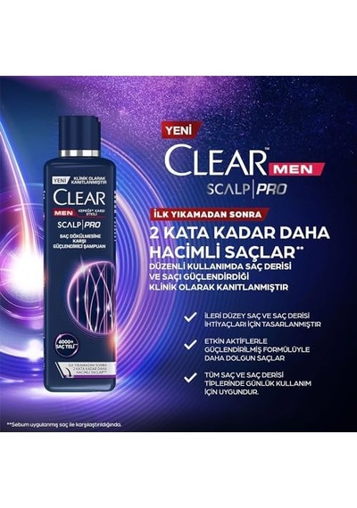 Men Scalp Pro Güçlendirici Şampuan Saç Dökülmesine Ve Kepeğe Karşı Etkili 300 Ml