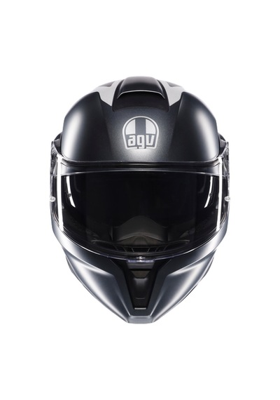 Agv Kask/streetmodular Resı Matt Grey Sılver Red Çok Renkli