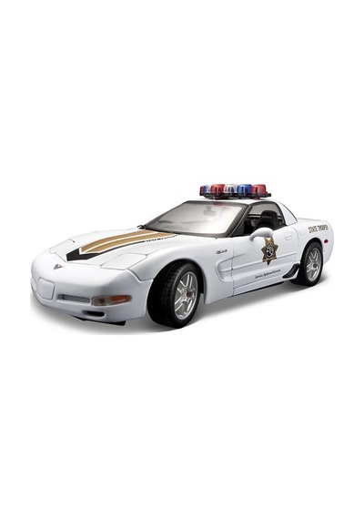 Maisto 1:18 Corvette Z06 Police Model Araba S/e