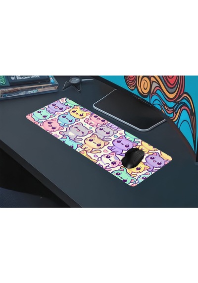 Gaming Oyuncu Xl Mouse Pad Kaydırmaz Dikişli 80 30 Cm Mousepad 18