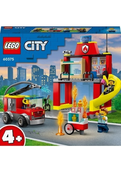 LEGO® City 60375 İtfaiye Merkezi ve İtfaiye Kamyonu 153 Parça