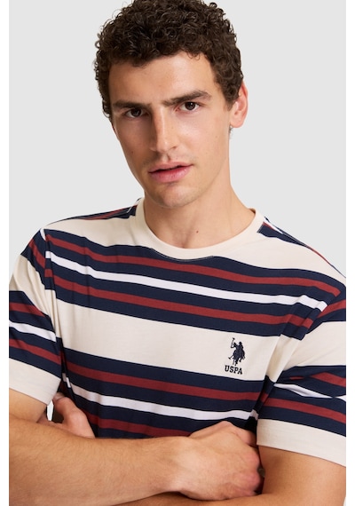 U.S. Polo Assn. U.s. Polo Assn. Erkek Krem Tişört 50326971-vr071