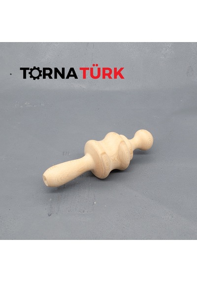 Ahşap Malafa Saplı Rokela Şekillendirme Aparatı Metalik