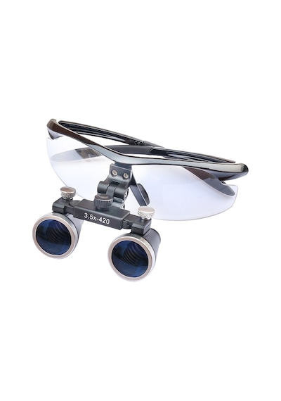 3.5x - 420 Mm Diş Cerrahi Gözlük Lens Büyüteç Taşıma Çantalı