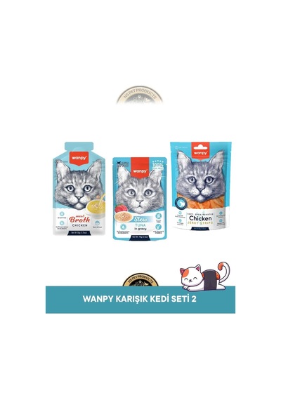 Wanpy Kedi 3 Lü Set