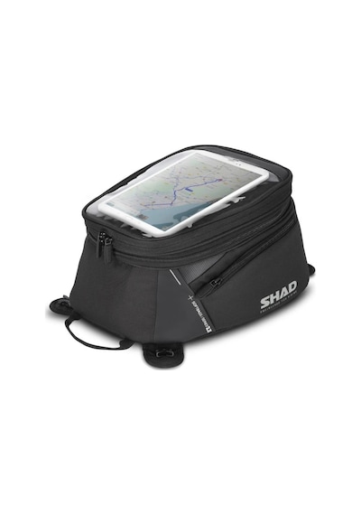Shad Sl20 Motosiklet Depo Üstü Çanta Mıknatıslı Bağlantı 12-15 Litre X0sl201f Siyah