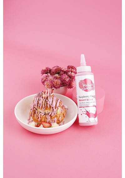 Melwiss Chocolate Frambuaz Aromalı Çikolata Sosu - Waffle Pankek Sosu 330 G