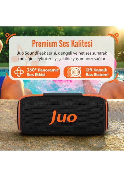Juo Soundpeak Blaze 30w Rgb Bluetooth Hoparlör Kablosuz Taşınabilir Speaker