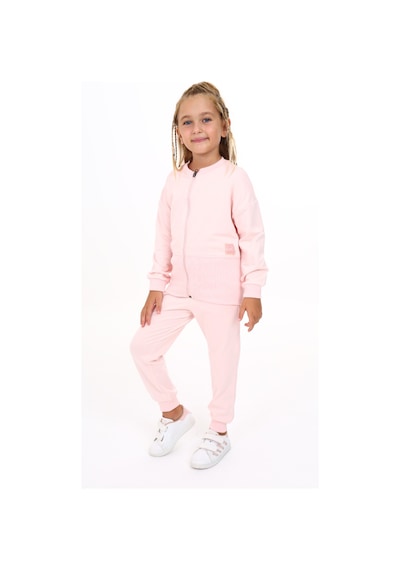 Toontoy Kids Toontoy Kız Çocuk Armalı Eşofman Takım Pudra