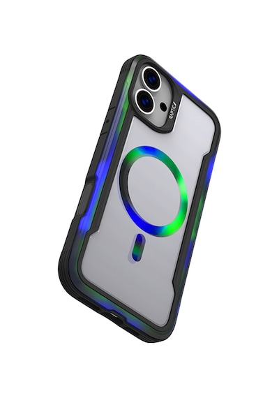 Apple iPhone 16 Pro Kılıf Magsafe Uyumlu Airbagli Raptic Shield 2.0 Serisi Şeffaf Arka Yüzey Kapak Siyah