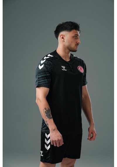 Hummel Milli Takım Line Kamp Tişört Siyah