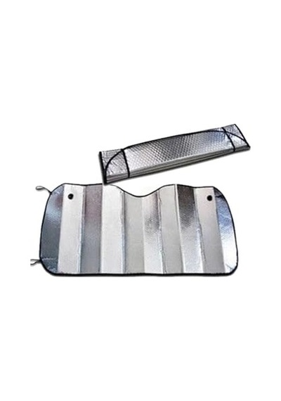 Araba Ön Cam Güneş Şemsiyesi - Araç İçi Cam Vantuzlu Katlanır Güneşlik Koruyucu Perde 130 Cm X 60 Cm Cks-221 Genel 94393074