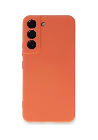 Samsung Uyumlu Galaxy S23 Plus Kılıf Nano İçi Kadife Silikon - Turuncu 0.2M-Çok Renkli