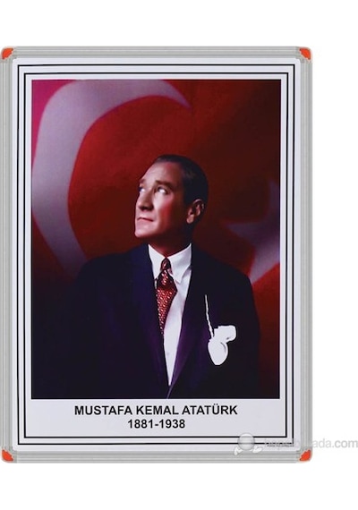 35X50 Cm Alüminyum Çerçeve Atatürk Portresi - Çerçevesi