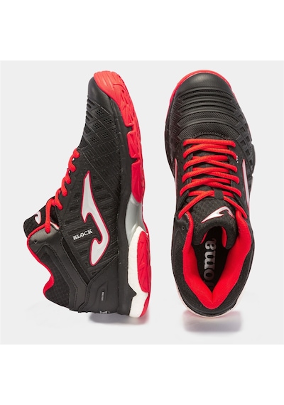 Joma VBLOCK - Unisex Siyah Kırmızı Voleybol Ayakkabısı - VBLOKS23 Siyah