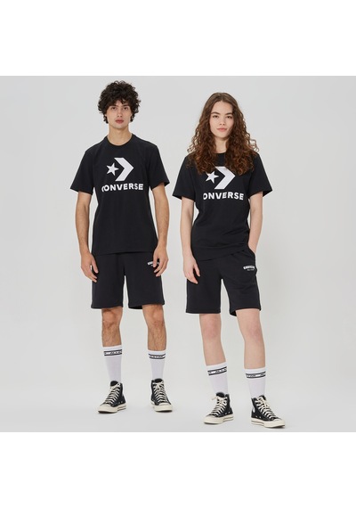 Converse Go-to Star Chevron Logo Unisex Siyah T-shirt