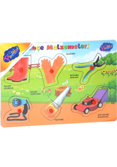Playwood Ahşap Tutmalı Bultak Puzzle Bahçe Malzemeleri