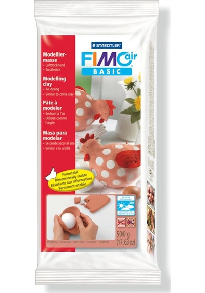 Fımo Air Basic Modelleme Kili Model Hamuru - Seramik Kili 500 Gram Kiremit 8100-76