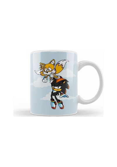 Sonic And Tails Tails And Shadow Sonic Kupa Bardak Porselen Karışık