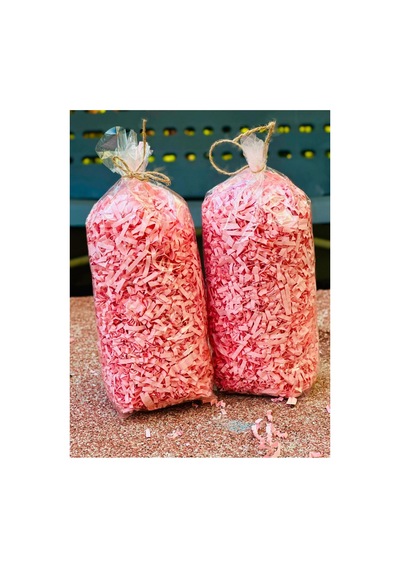 Şeker Pembesi Z Zigzag Kırpık Kâğıt Hediye Kutu İçi Dolgu Süsleme Ve Dolgu Malzemesi 100 Gr