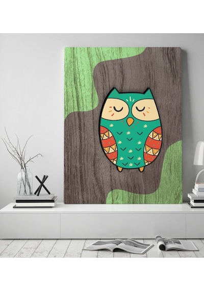 Bk Home Baykuş Tasarımlı Kanvas Tablo 50X70Cm-3
