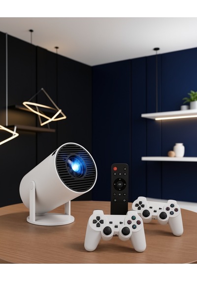 Taşınabilir Kablosuz Mini Projeksiyon 1080p