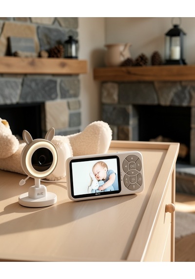 Gece Görüşlü Bebek İzleme Kamera 3.5 İnç Lcd Ekran Uczzzblm71bebekkamera-7 Beyaz